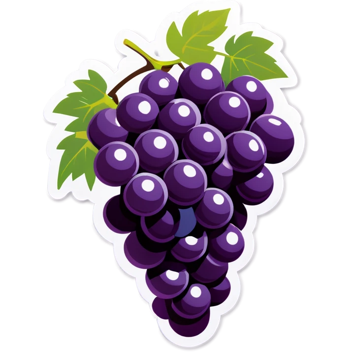 Licking grapes emoji