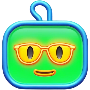 neon sign Giles emoji