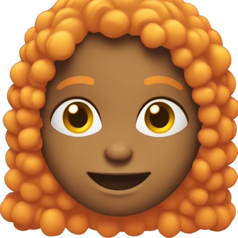 emoji de coração na cor rosa com laranja emoji