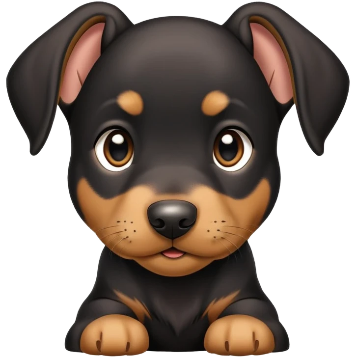 Dobermann puppy emoji
