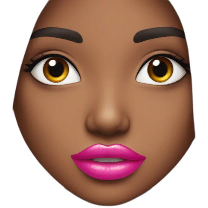 Pink lipstik emoji