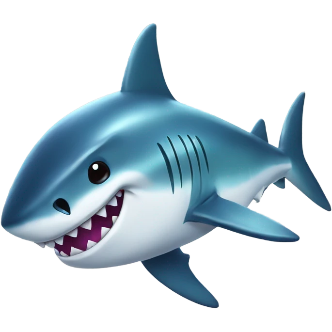 sparkly shark emoji