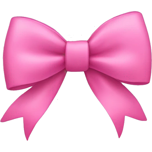 Pink bow emoji