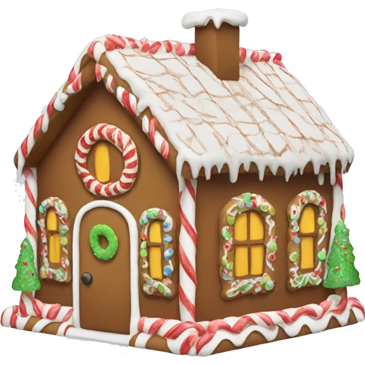 gingerbread house emoji