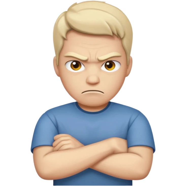 Angry folded arms emoji