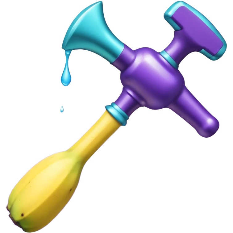 glitter purple and cian hammer ban emoji