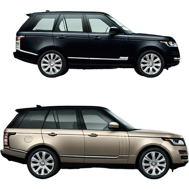 Black Range Rover  emoji