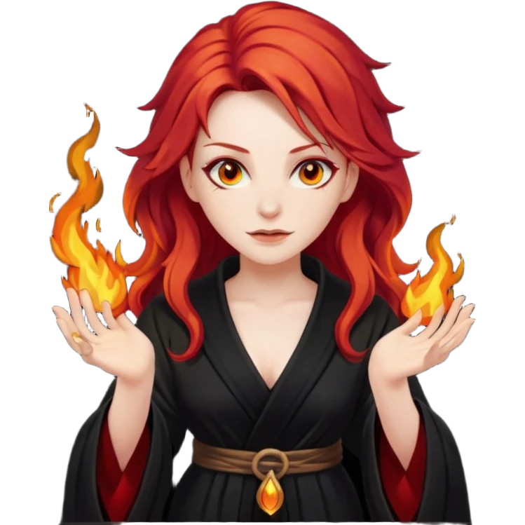 Fire witch emoji