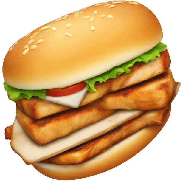 grilled chicken sandwich emoji