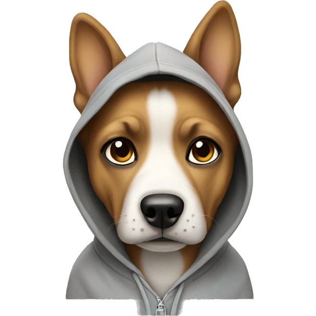 dog wearing a hoodie  emoji