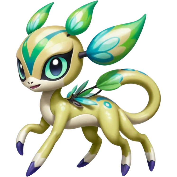 Colorful Shiny Painted Splashed Exotic Meloetta-Palkia-Virizion-Venom-Stitch-Fakémon-creature-hybrid emoji