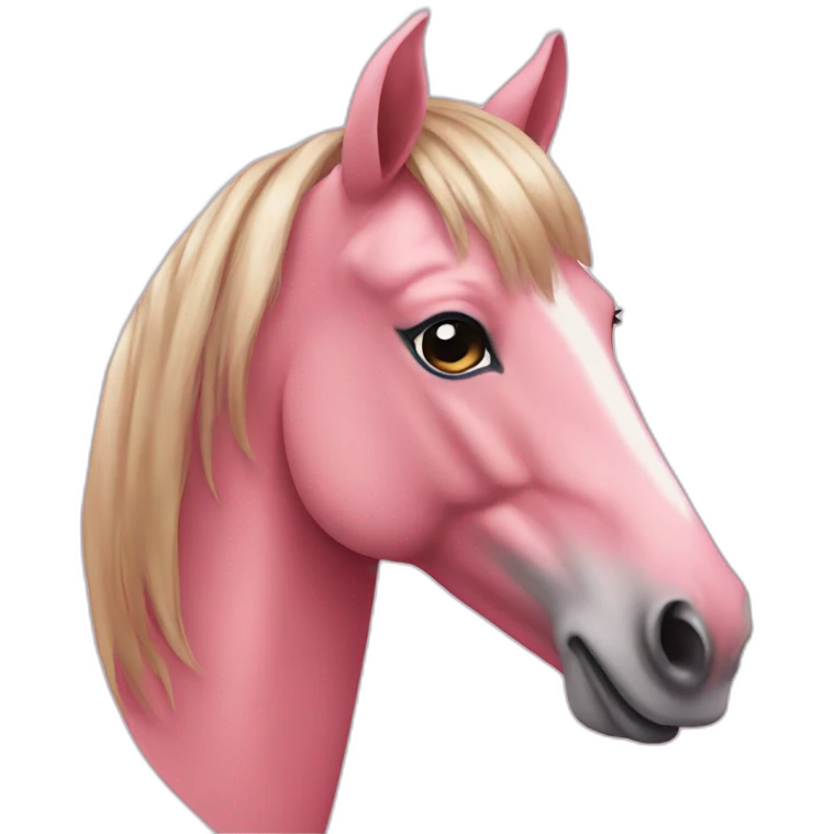 Pink horse emoji