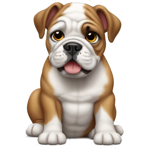 Bulldog puppy emoji