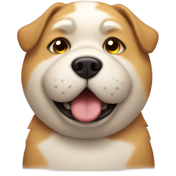 Fat dog emoji