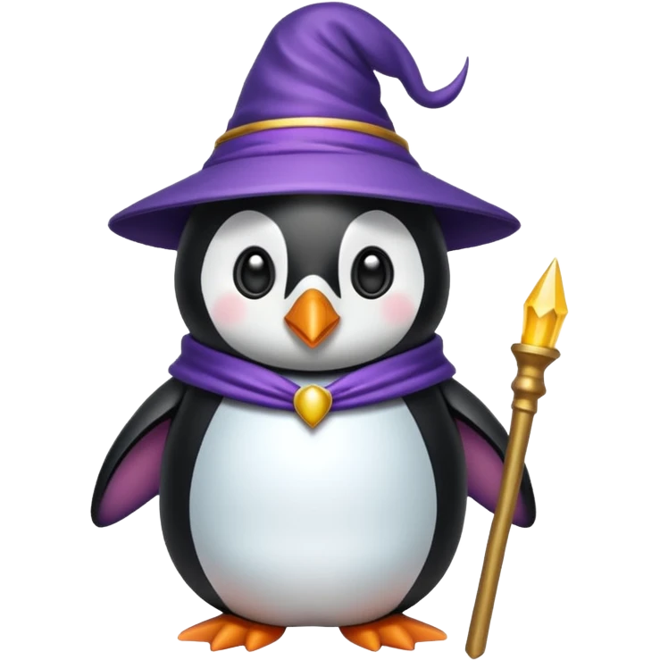 Penguin Wizard emoji
