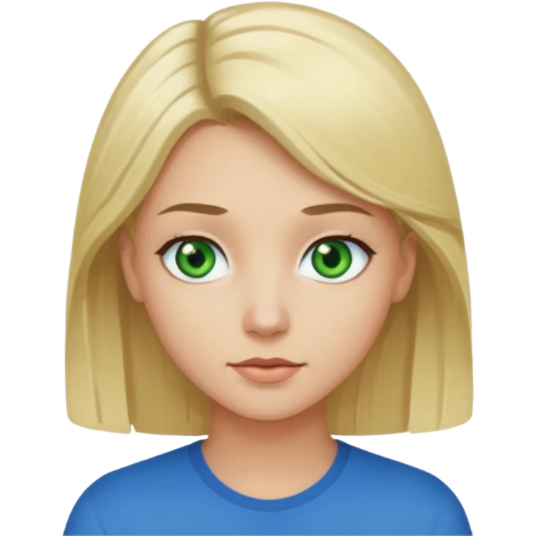 Girl blonde Green eyes man dark Hair blue eyes emoji