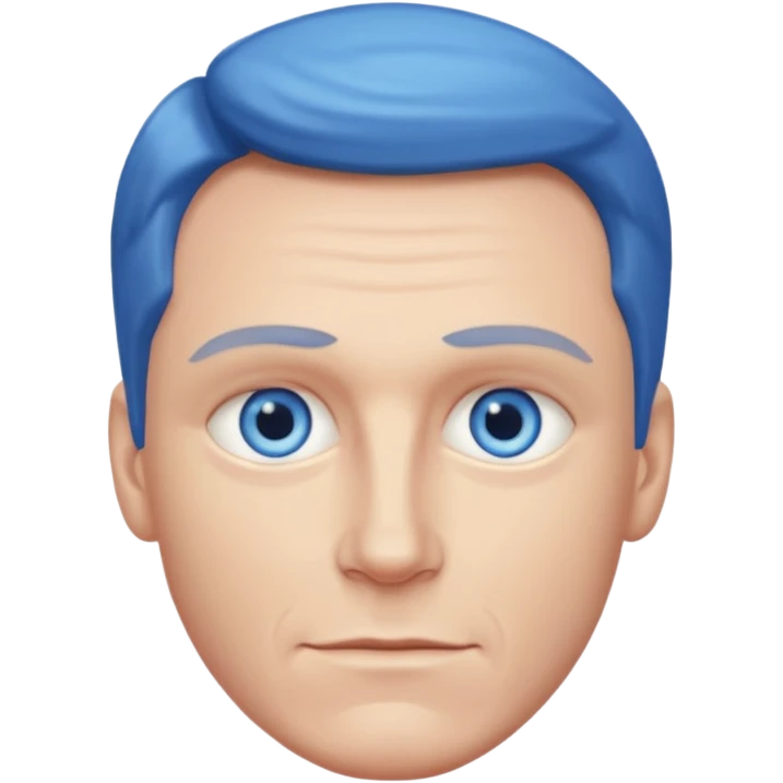 Bruce Langley  with blue eyes emoji