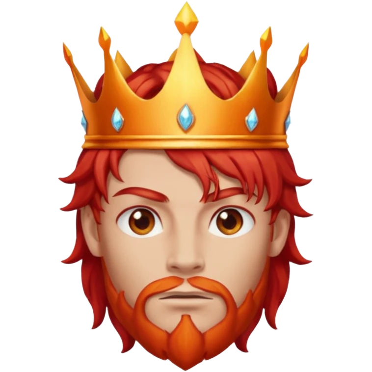 portrait of flame king emoji