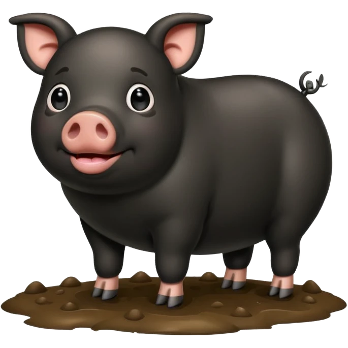 black pig emoji