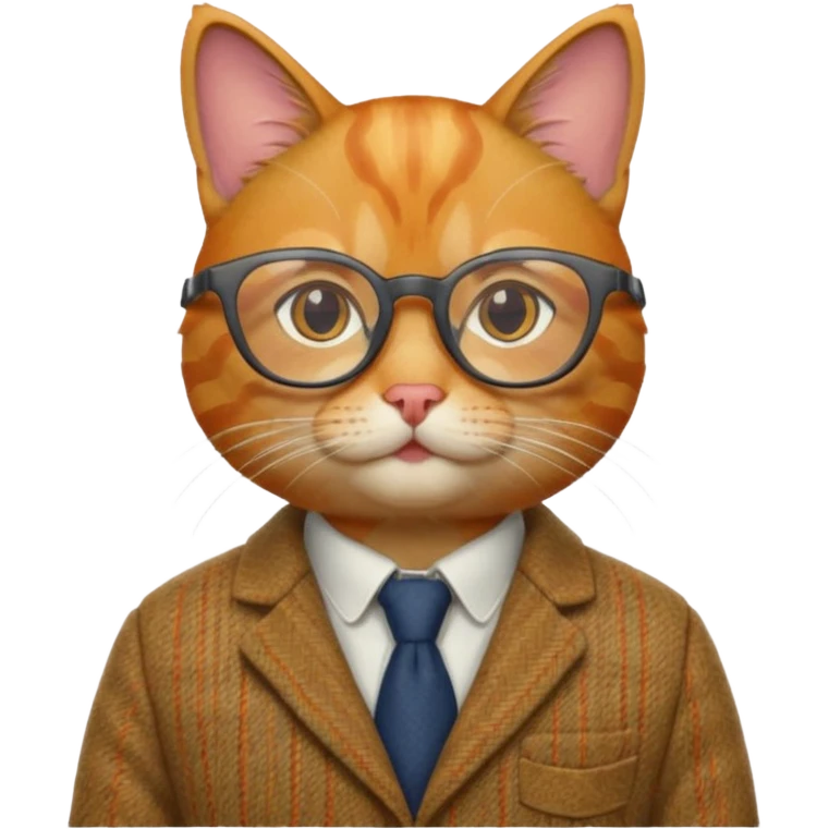 Professor cat emoji