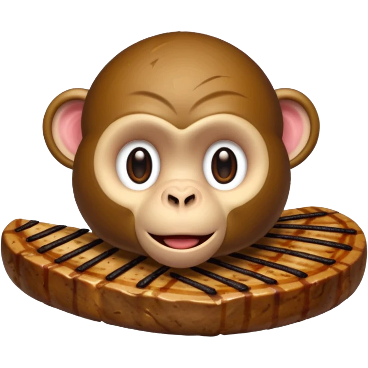 Monkey steak emoji