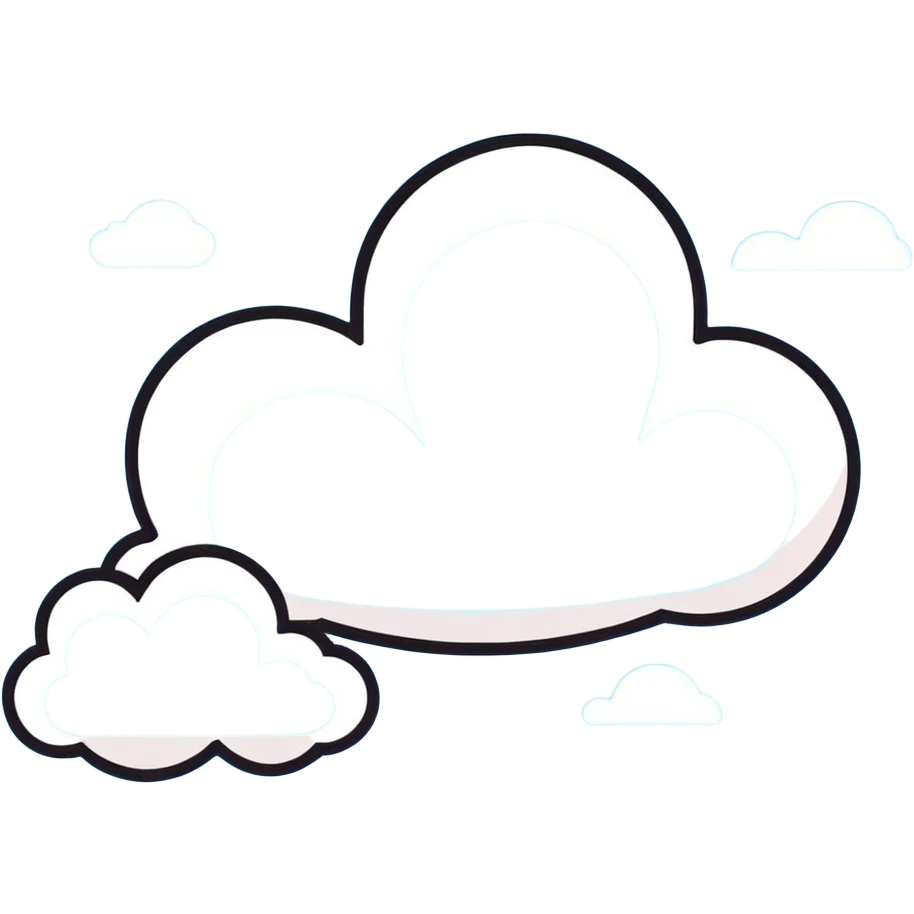 ￼clouds in the sky emoji