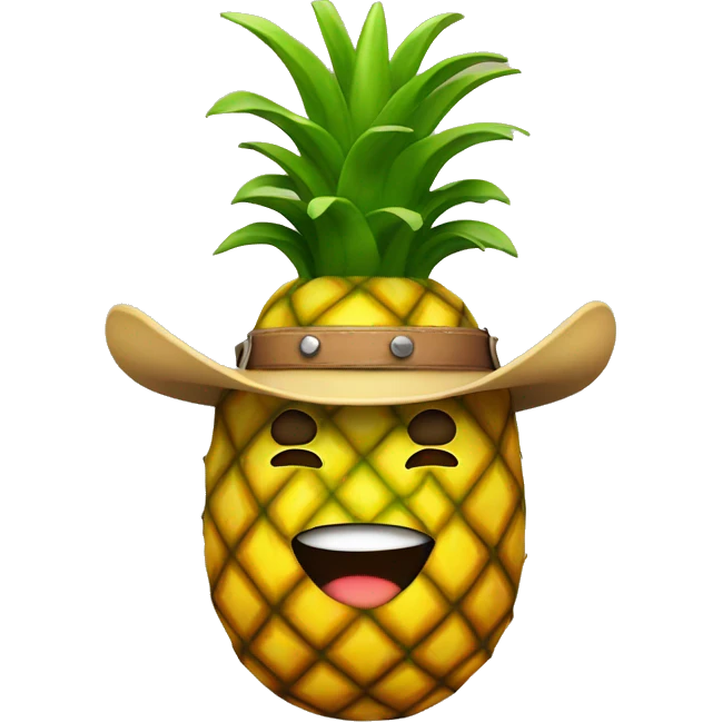 pineapple with cowboy hat  emoji