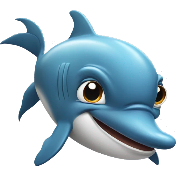 Angry  dolphin emoji