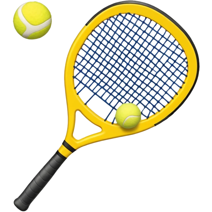 Padel racket with Padel ball emoji