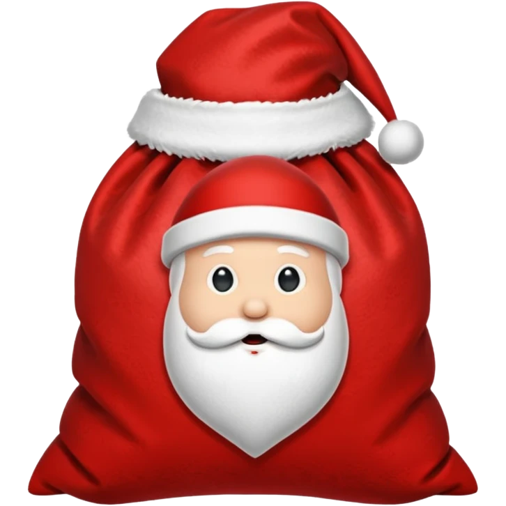 red santa sack emoji