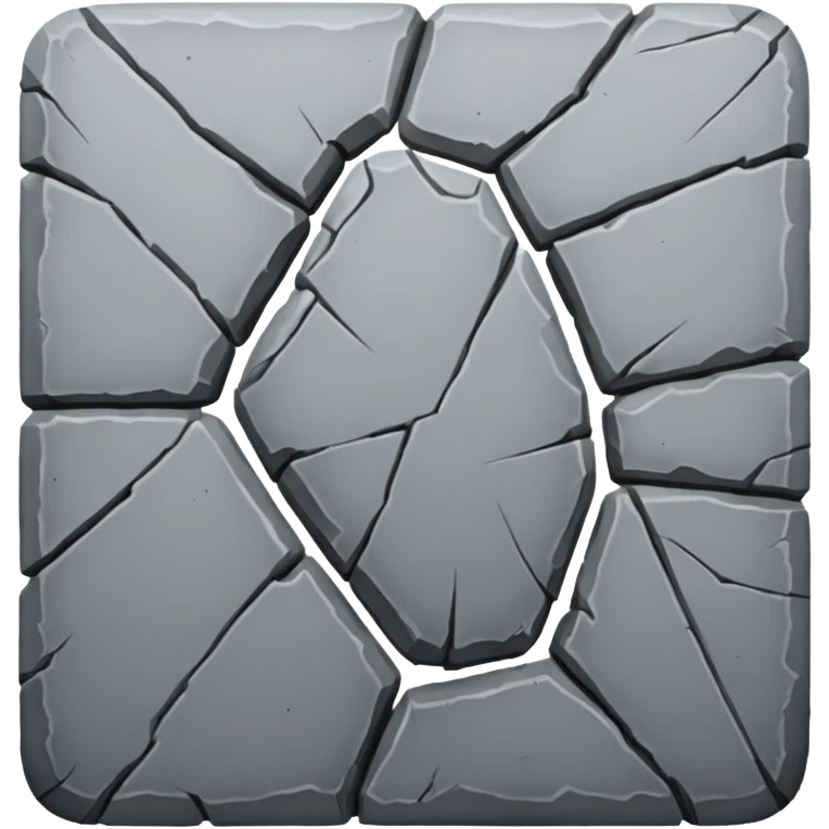 stone pad with cracks emoji