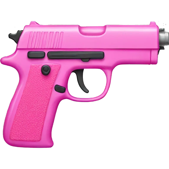 Pink gun emoji