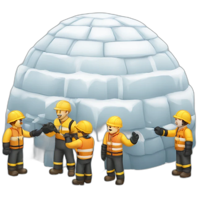 igloo team work sign emoji