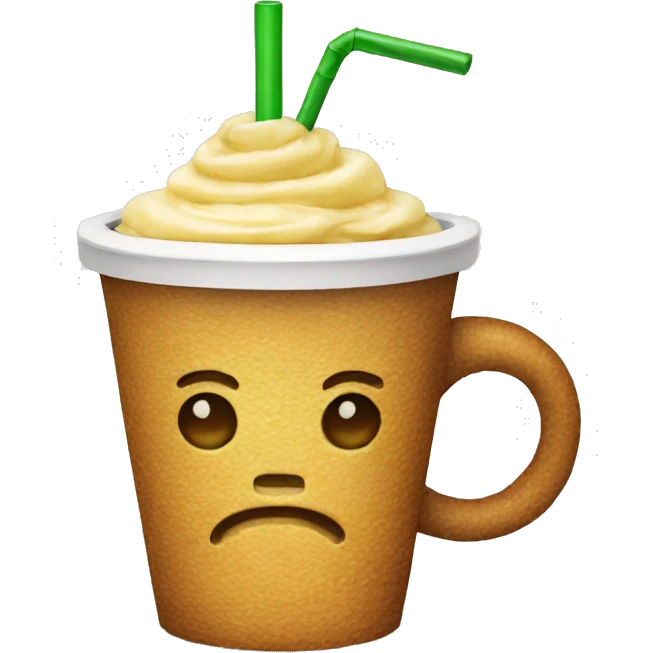 Cup with straw emoji