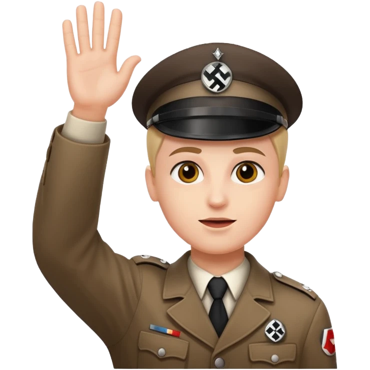 nazi salut emoji