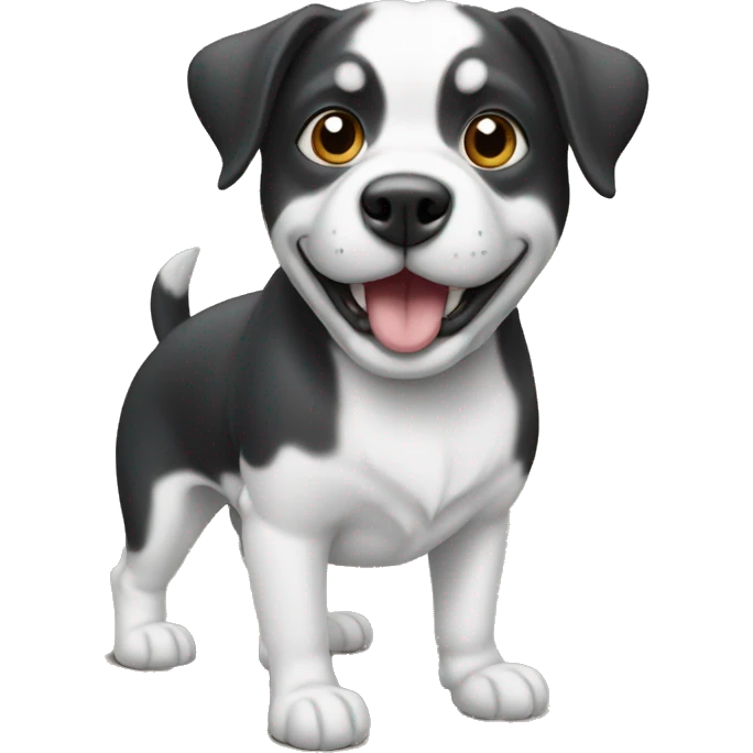 Un chien sur deux pattes  emoji