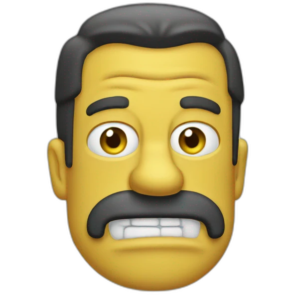Homero musculoso emoji