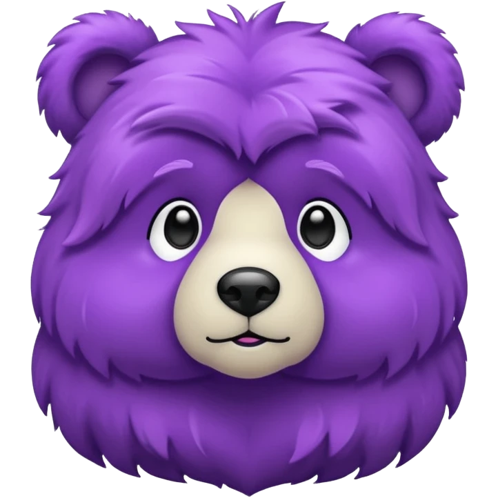 glitter purple and cian bear emoji