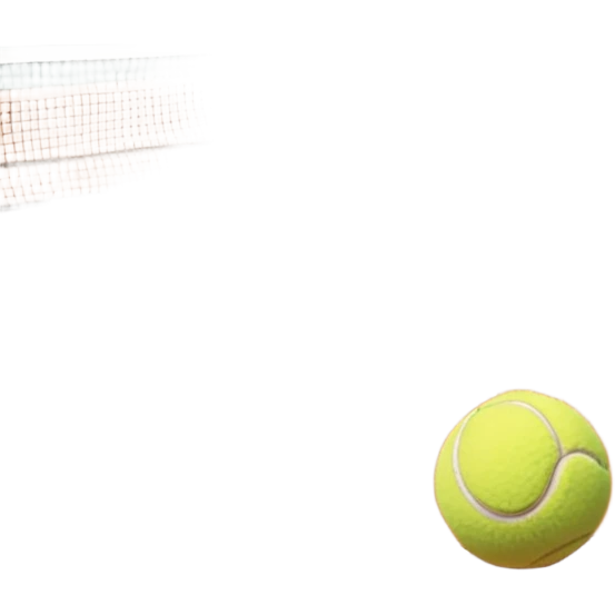 A tennis court at the Roland Garros tournament, with the iconic clay surface and a tennis ball bouncing near the net. The scene evokes the energy and excitement of the grand event, with vibrant crowds in the stands and a competitive atmosphere. emoji
