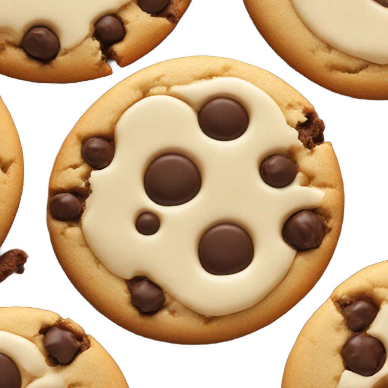 Cookies and cream emoji