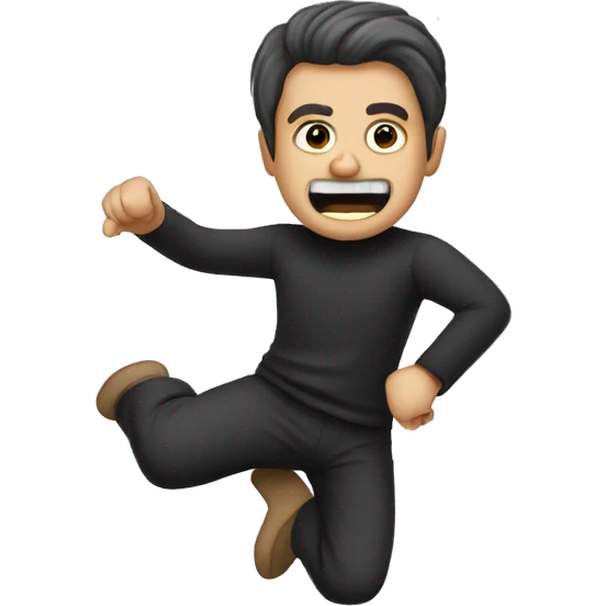 evil man doing cartwheels  emoji