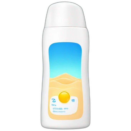 Sunscreen bottle emoji