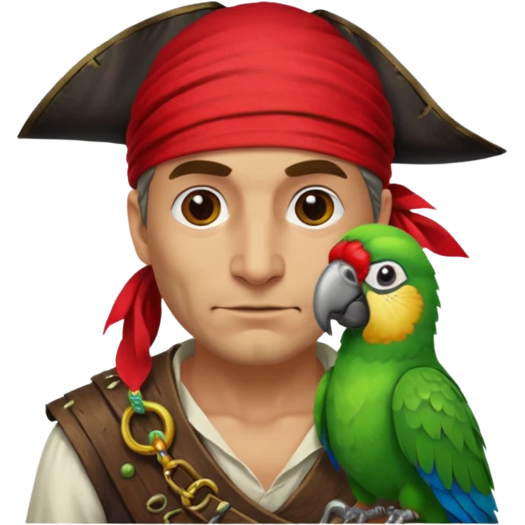 pirate and parrot emoji