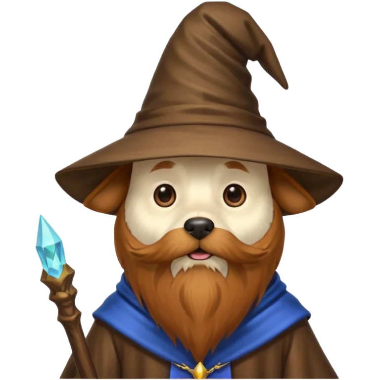 Dog wizard emoji