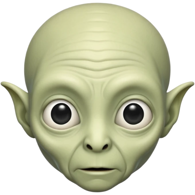 an old aliens with a little hair, white skin emoji
