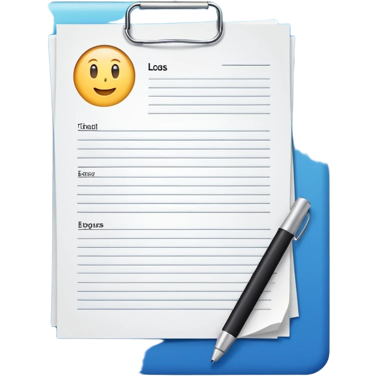 realistic documents with title page white color no emoticons emoji