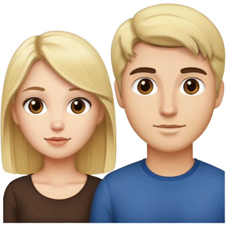 Sex between blonde girl and brunette man  emoji