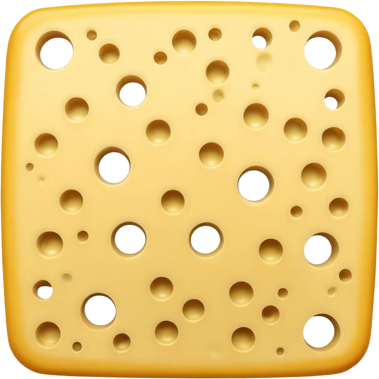Swiss cheese with many holes emoji