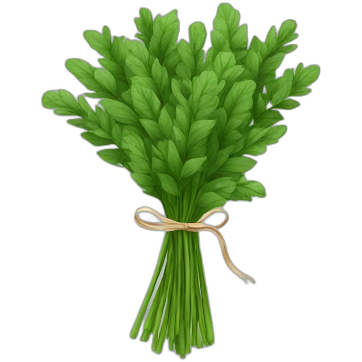 bouquet of green herbs emoji