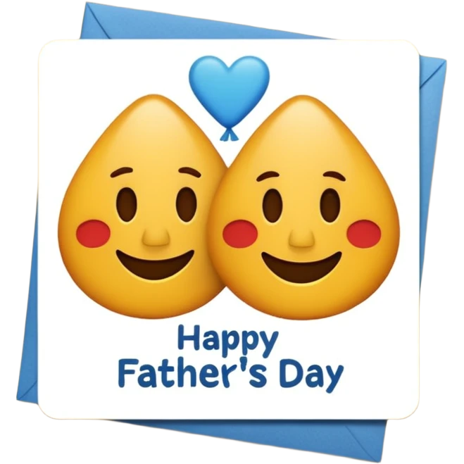 Happy belated Father’s Day card emoji